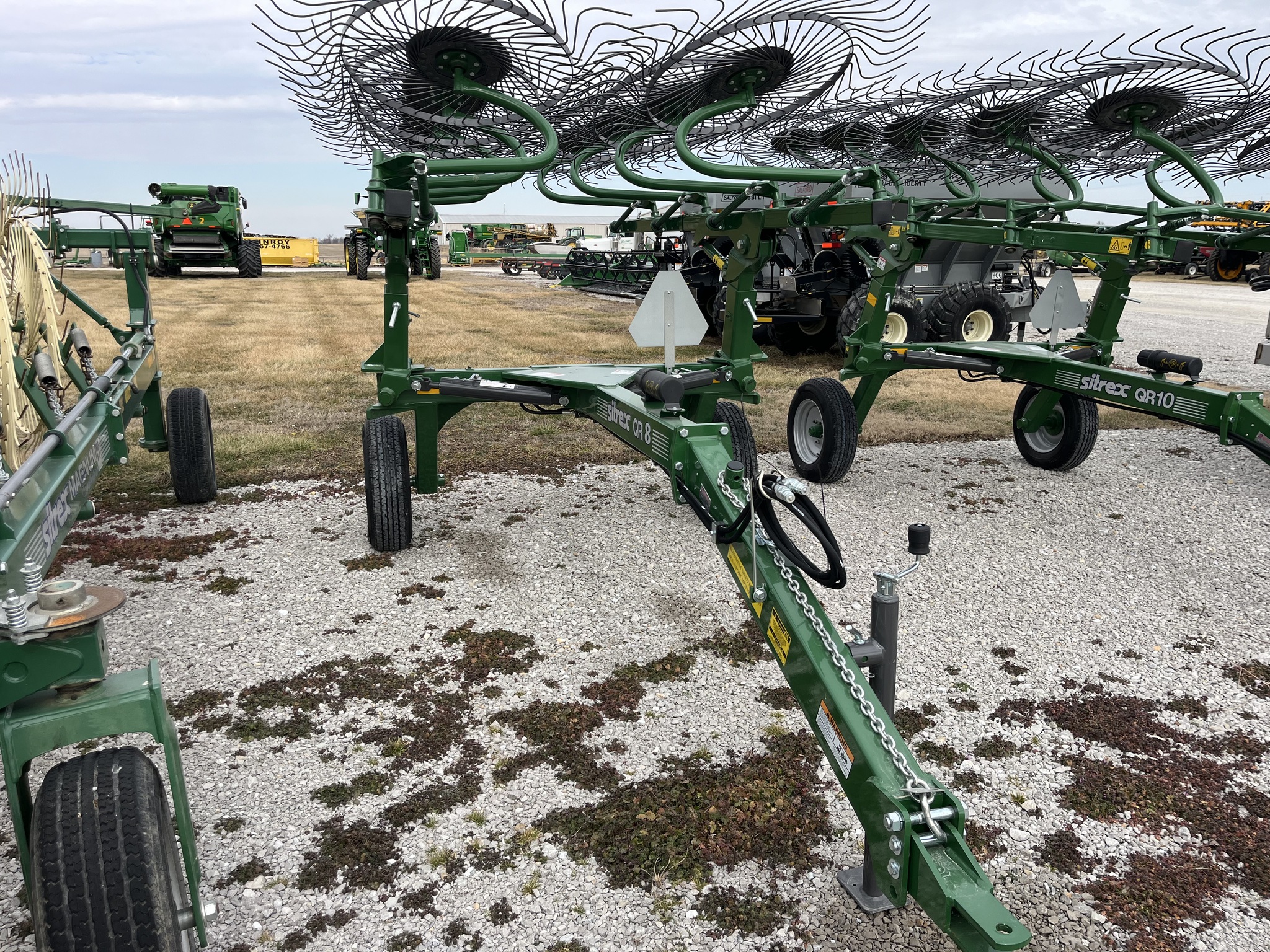  2025 Sitrex QR8 - 8 WHEEL RAKE, GREEN at Heritage Tractor in Nevada, MO