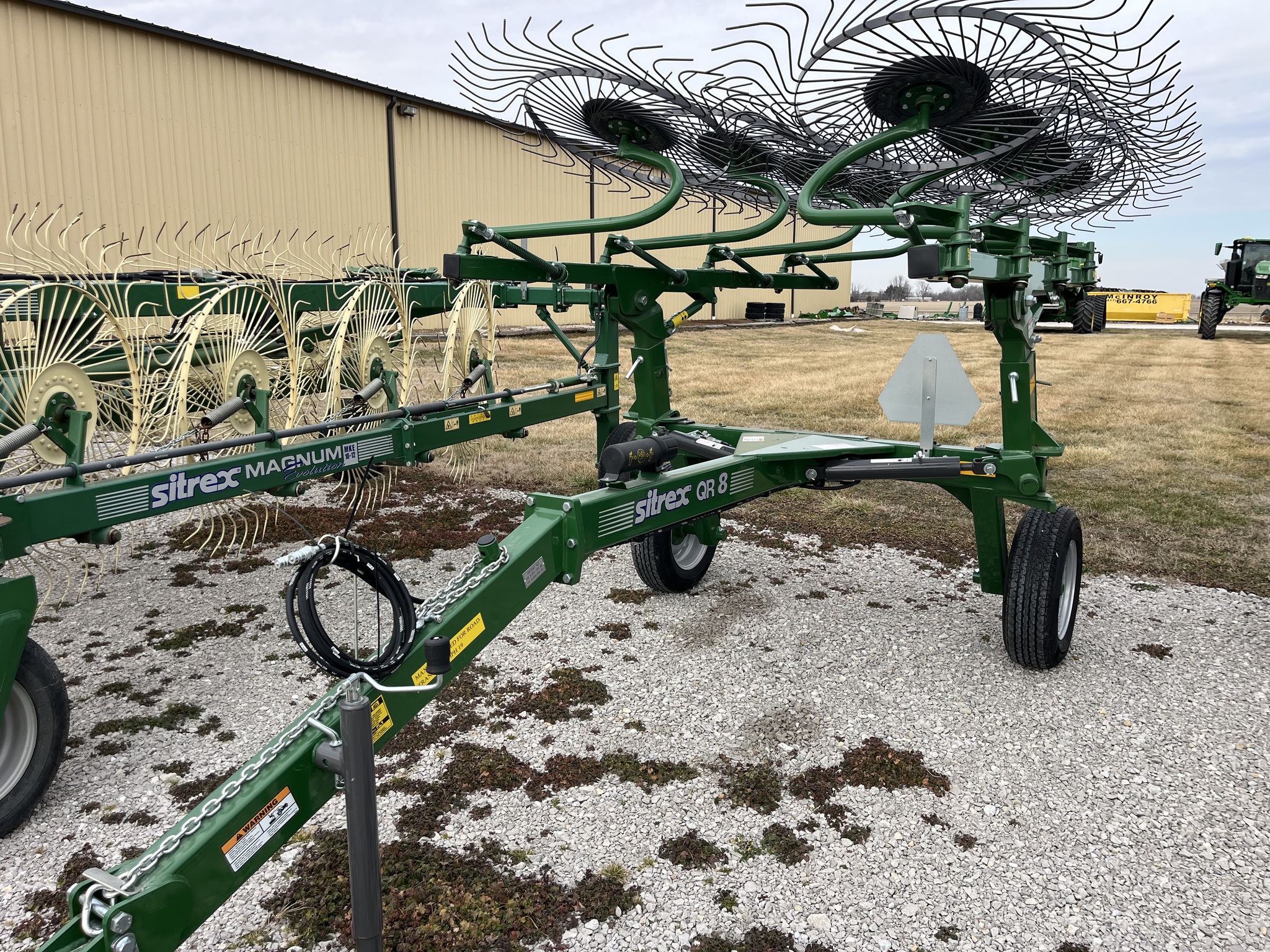  2025 Sitrex QR8 - 8 WHEEL RAKE, GREEN at Heritage Tractor in Nevada, MO