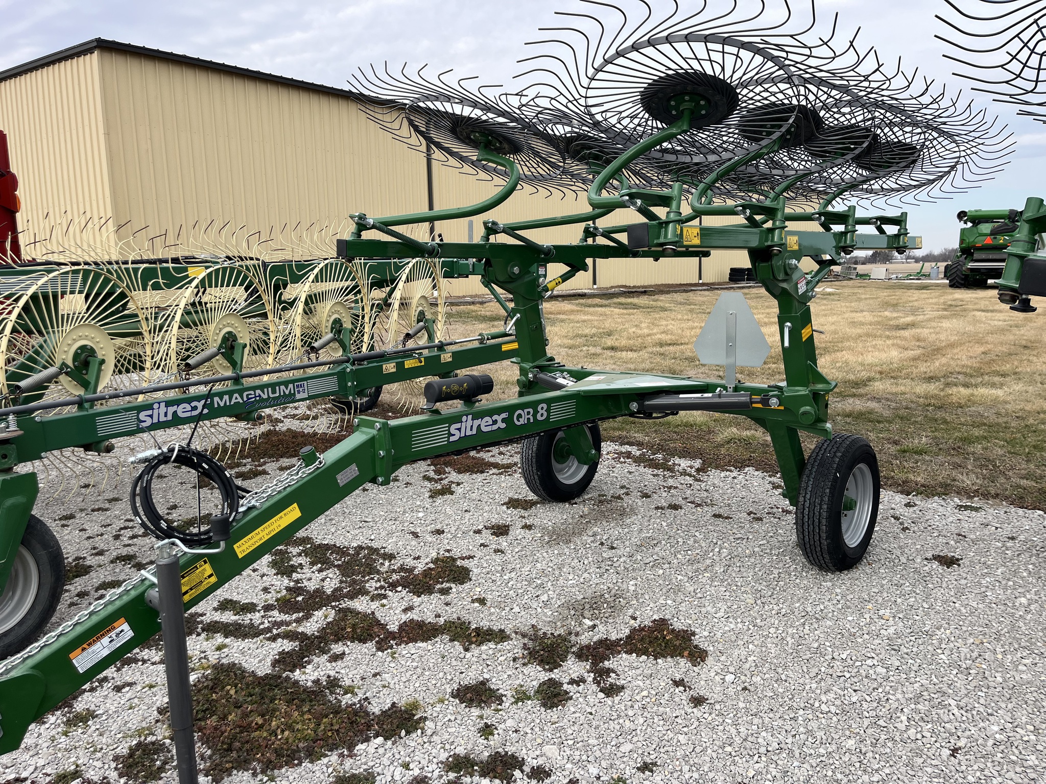  2025 Sitrex QR8 - 8 WHEEL RAKE, GREEN at Heritage Tractor in Nevada, MO