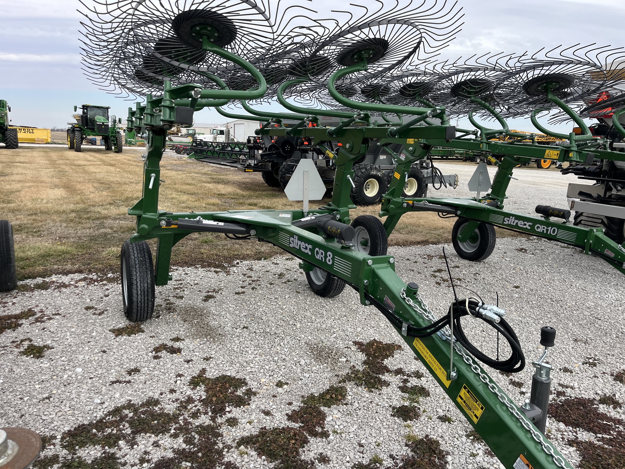  2025 Sitrex QR8 - 8 WHEEL RAKE, GREEN at Heritage Tractor in Nevada, MO