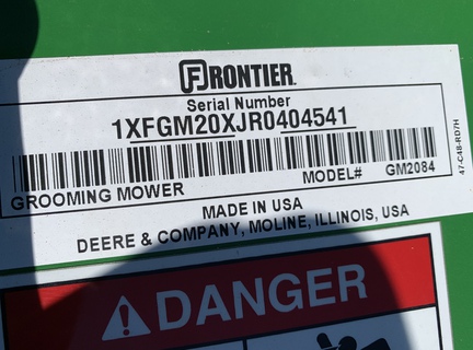 Photo of 2024 John Deere GM2084R