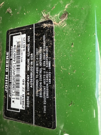 2025 John Deere Z985R