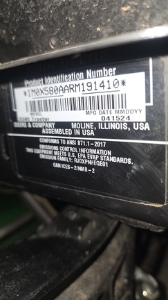 Used 2024 John Deere X580 Lawn & Garden Tractors at Koenig Equipment in Franklin, IN - Photo5