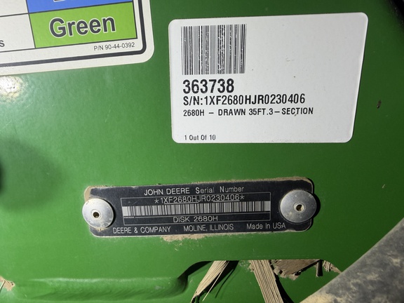 Photo of 2024 John Deere 2680H