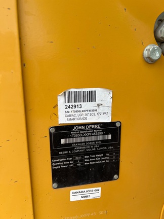 2023 John Deere 850L
