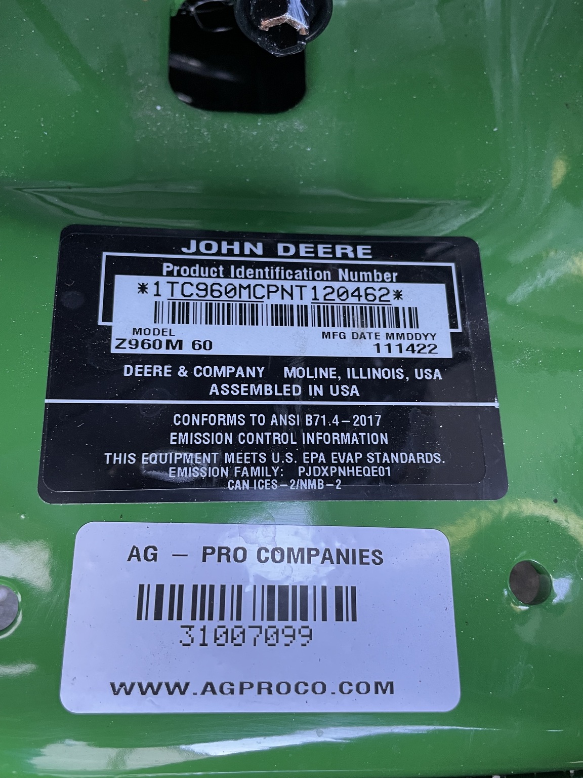 2023 John Deere Z960M Image 8