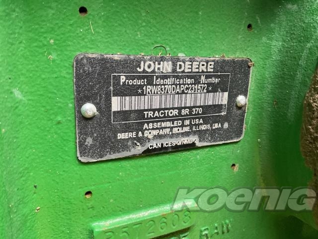 Used 2023 John Deere 8R 370 Row Crop Tractors at Koenig Equipment in Anna, OH - PhotoXL20