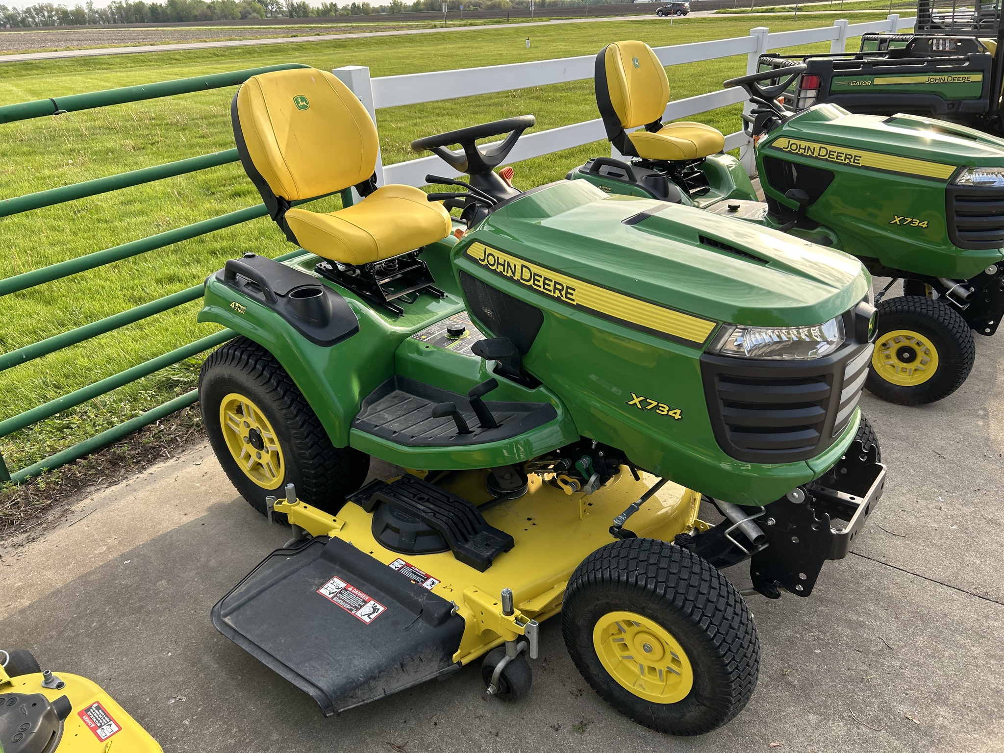  2022 John Deere X734 at Heritage Tractor in Streator, IL