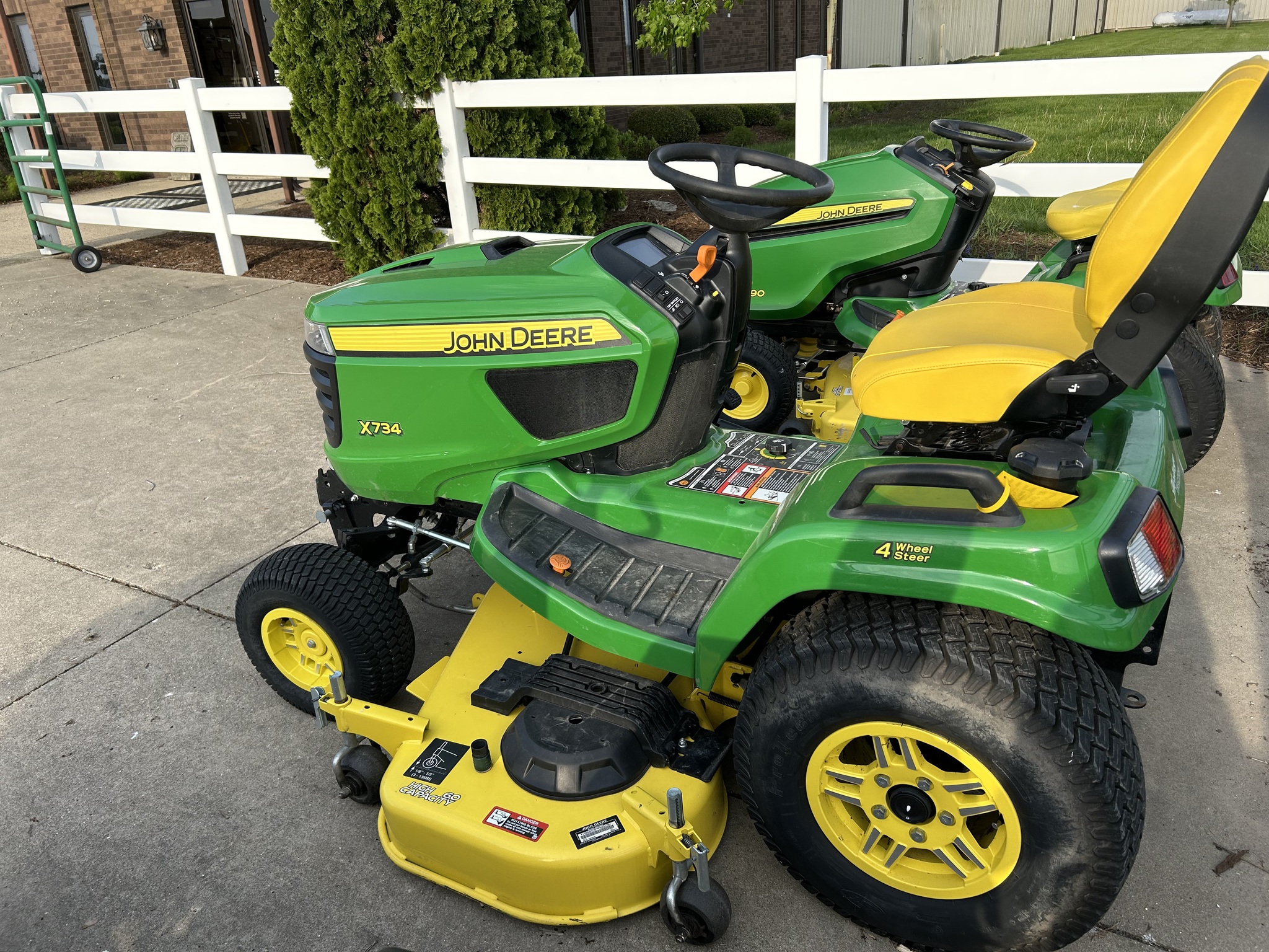  2022 John Deere X734 at Heritage Tractor in Streator, IL