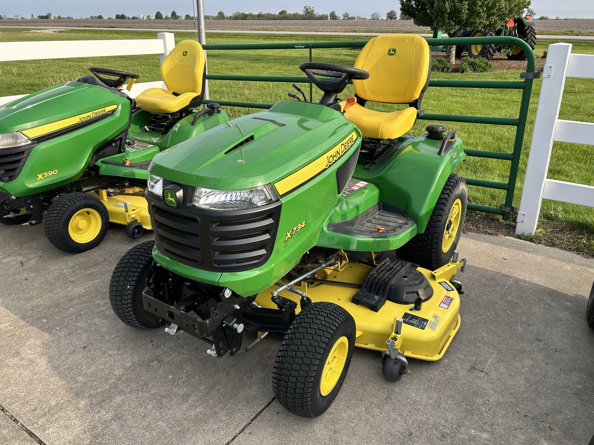  2022 John Deere X734 at Heritage Tractor in Streator, IL