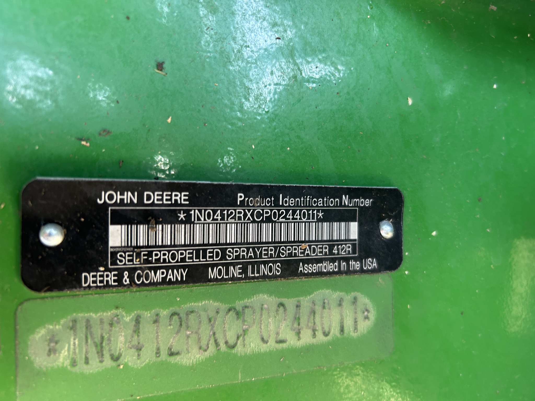  2024 John Deere 412R at Heritage Tractor in Baldwin City, KS