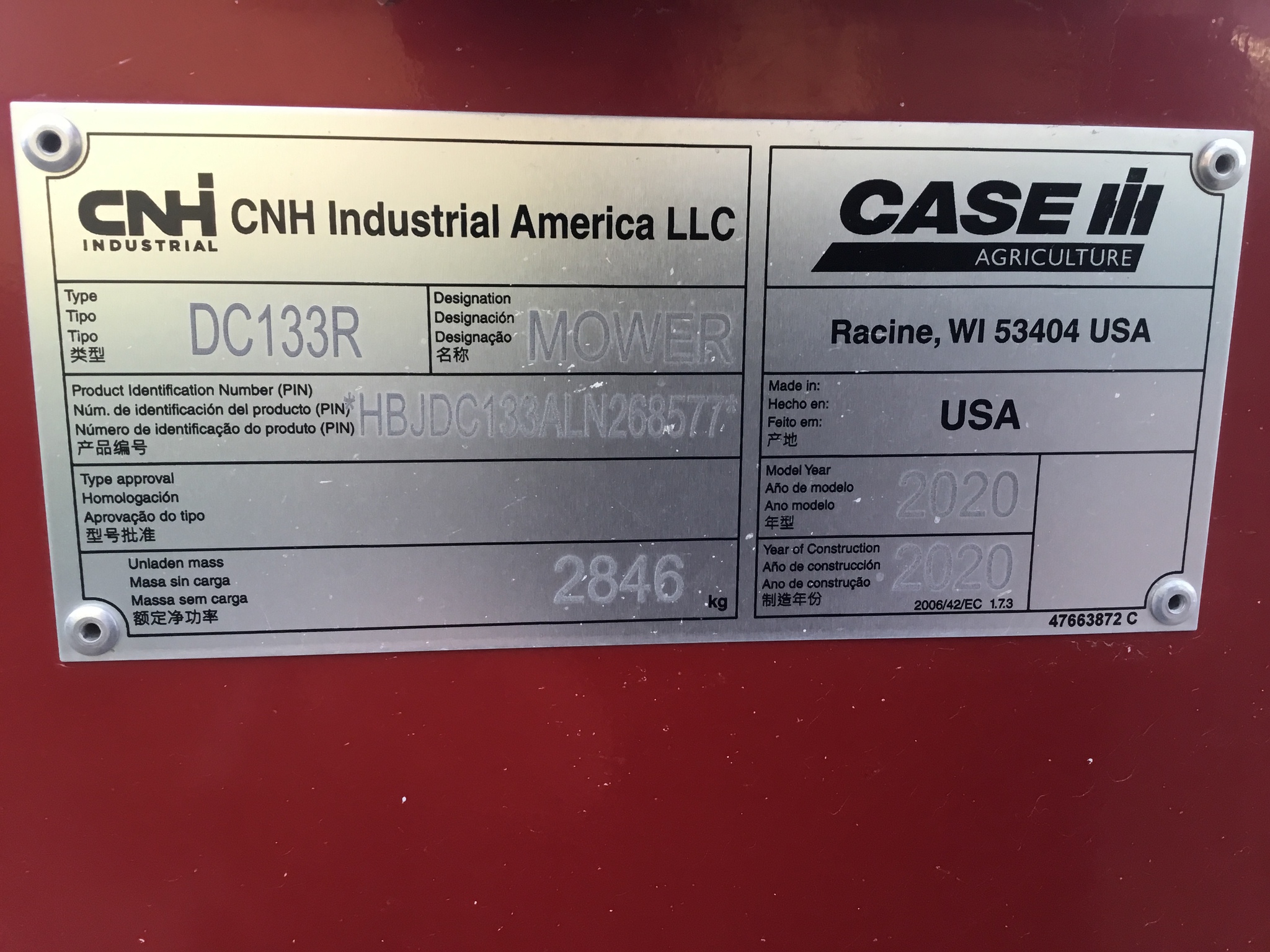 2020 Case IH DC133R Image 29