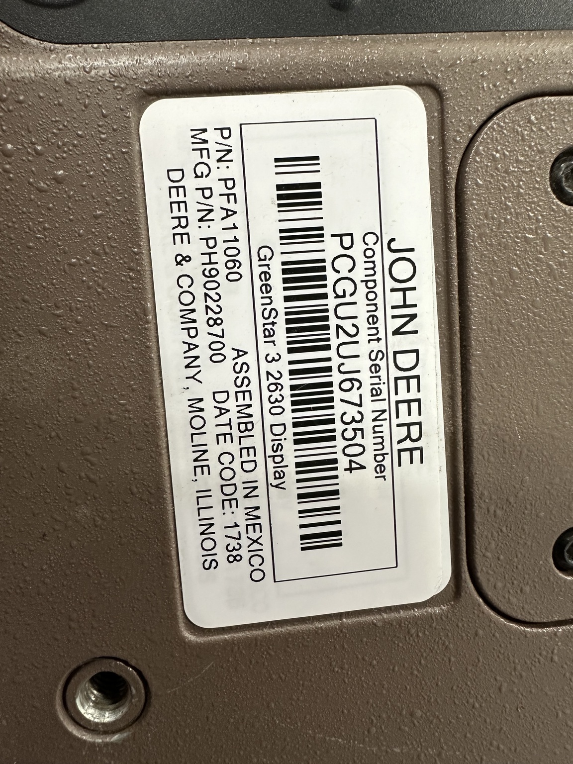 2017 John Deere 2630 Image 2