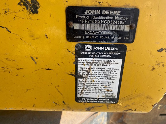 2016 John Deere 210G LC