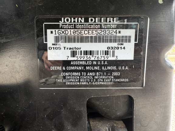 2014 John Deere D105