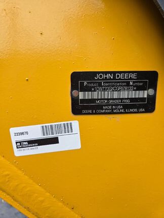 2017 John Deere 770G