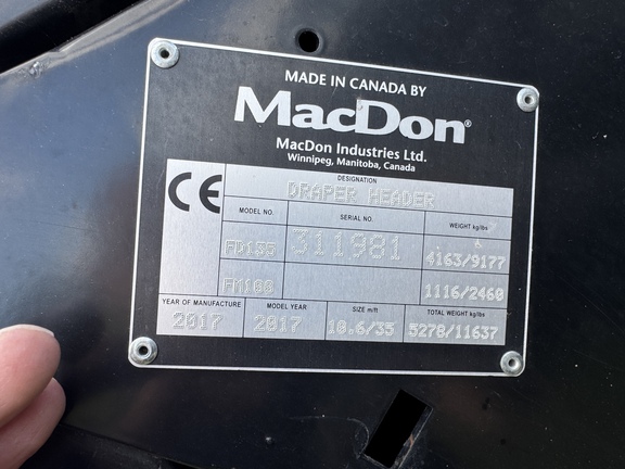 Used 2017 MacDon FD135 Combine Platforms at Horizon Ag & Turf in Vermilion, AB - Photo13