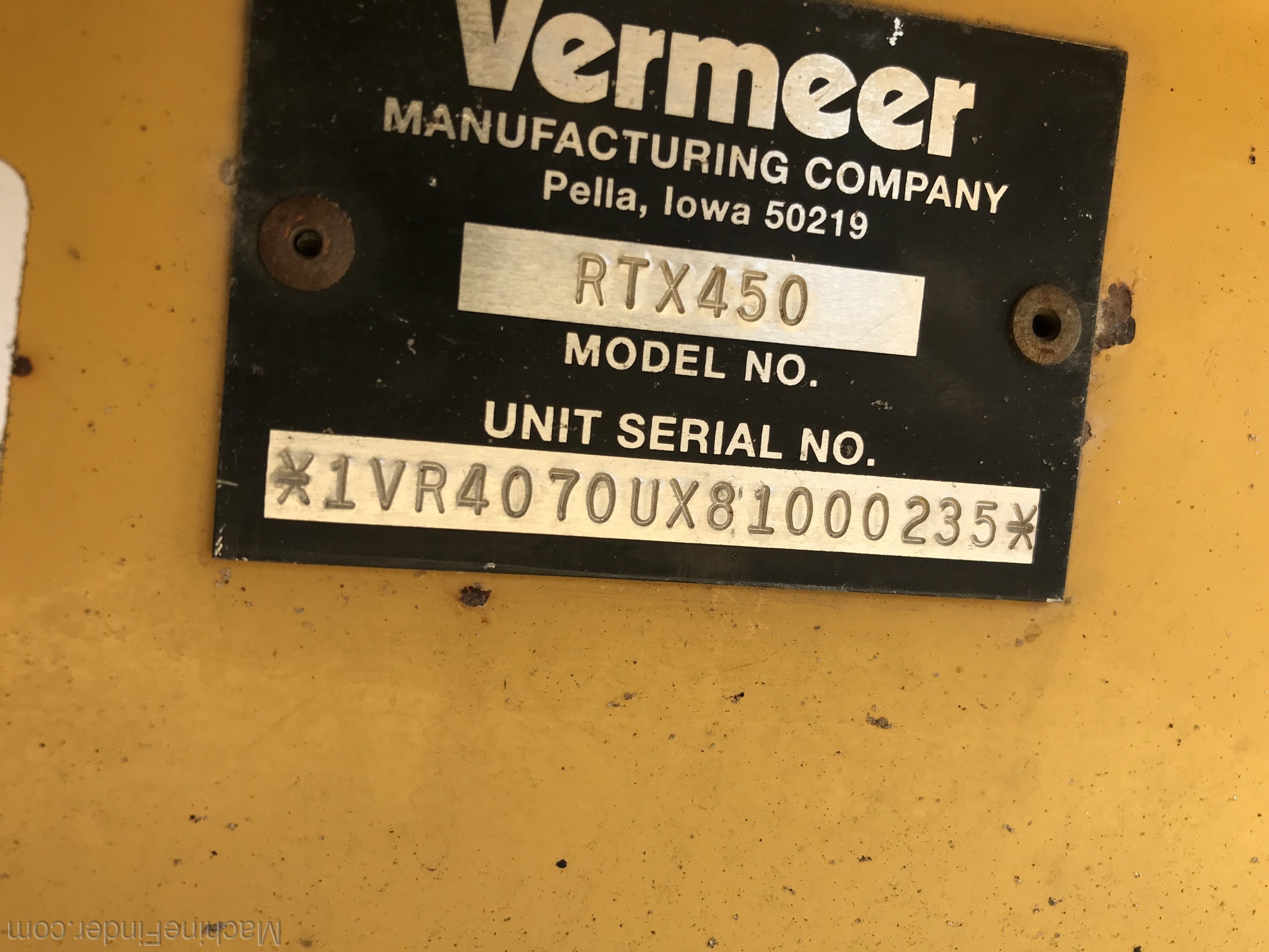 Vermeer RTX450 Image 17