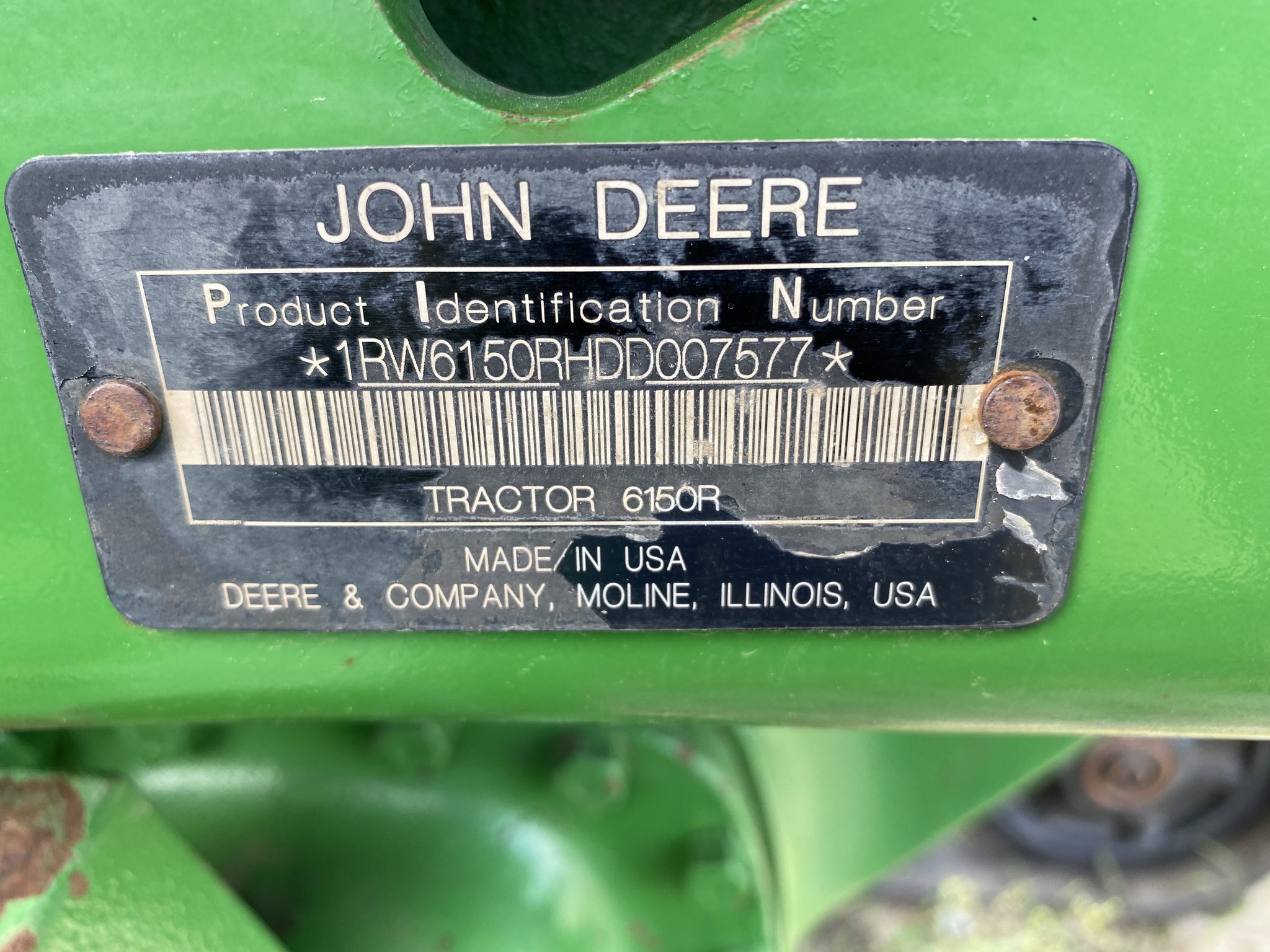 2013 John Deere 6150R Row Crop Tractors Donaldsonville, LA