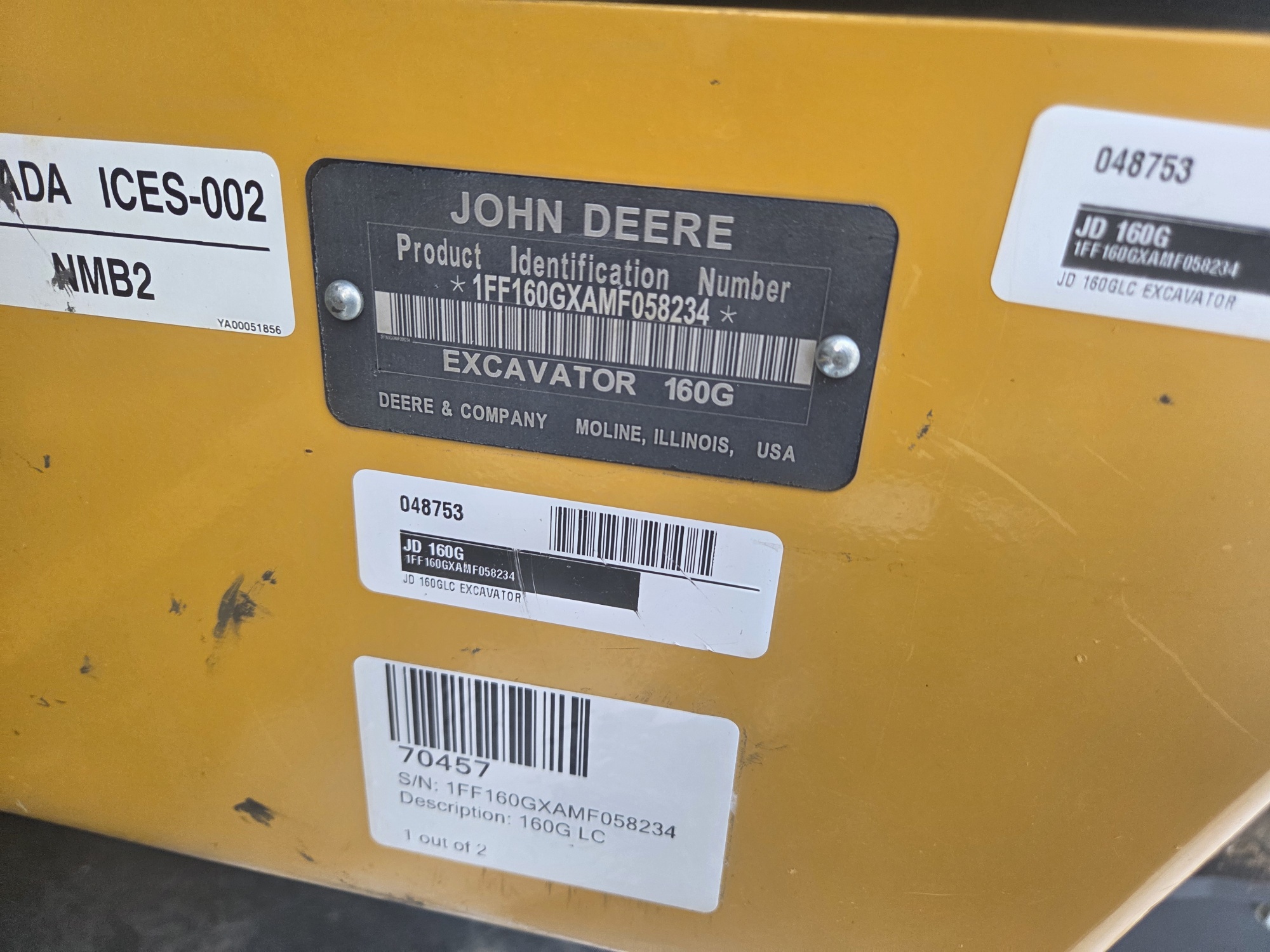 2021 John Deere 160G LC Image 7