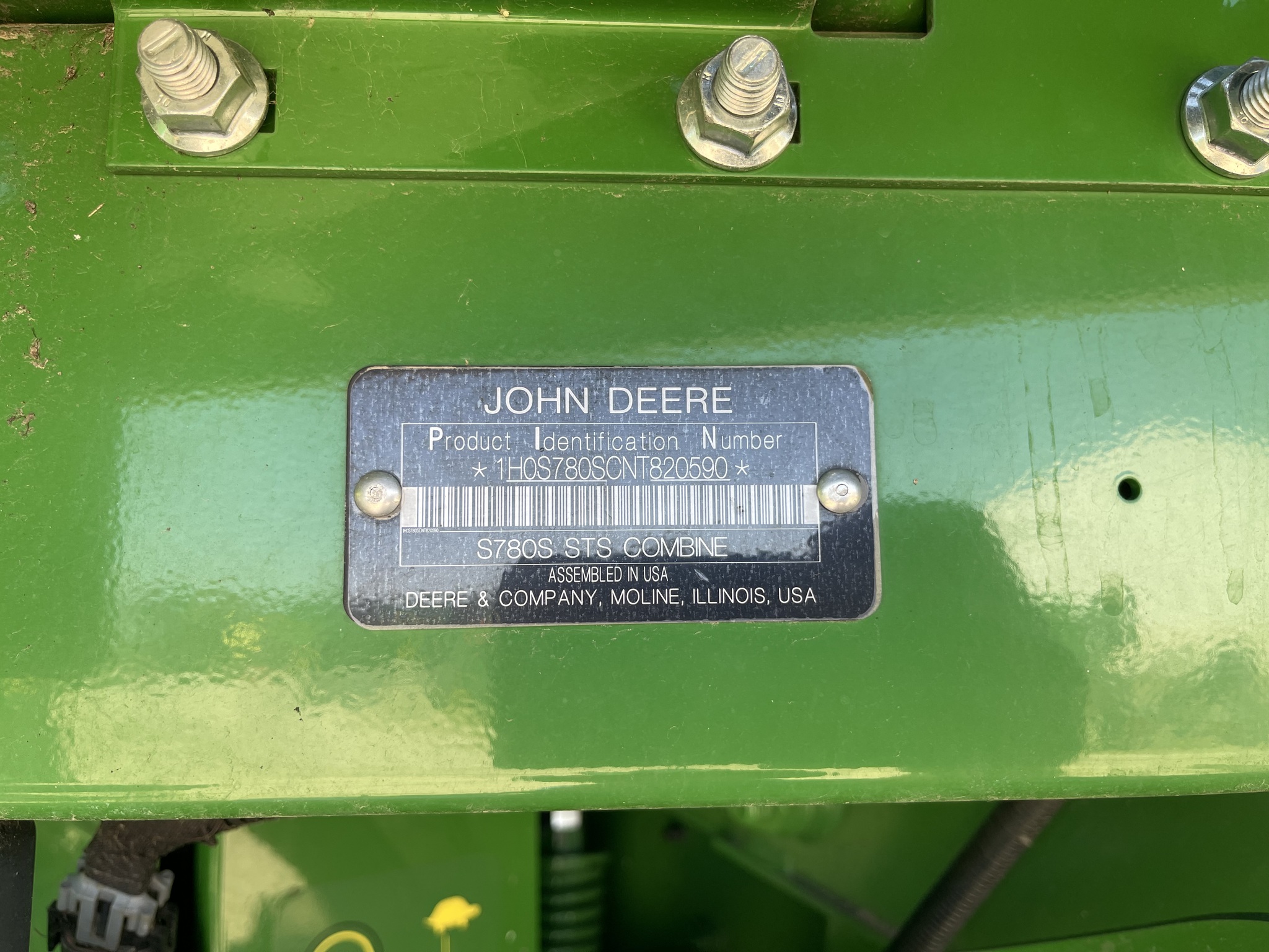  2022 John Deere S780 at Heritage Tractor in Kewanee, IL