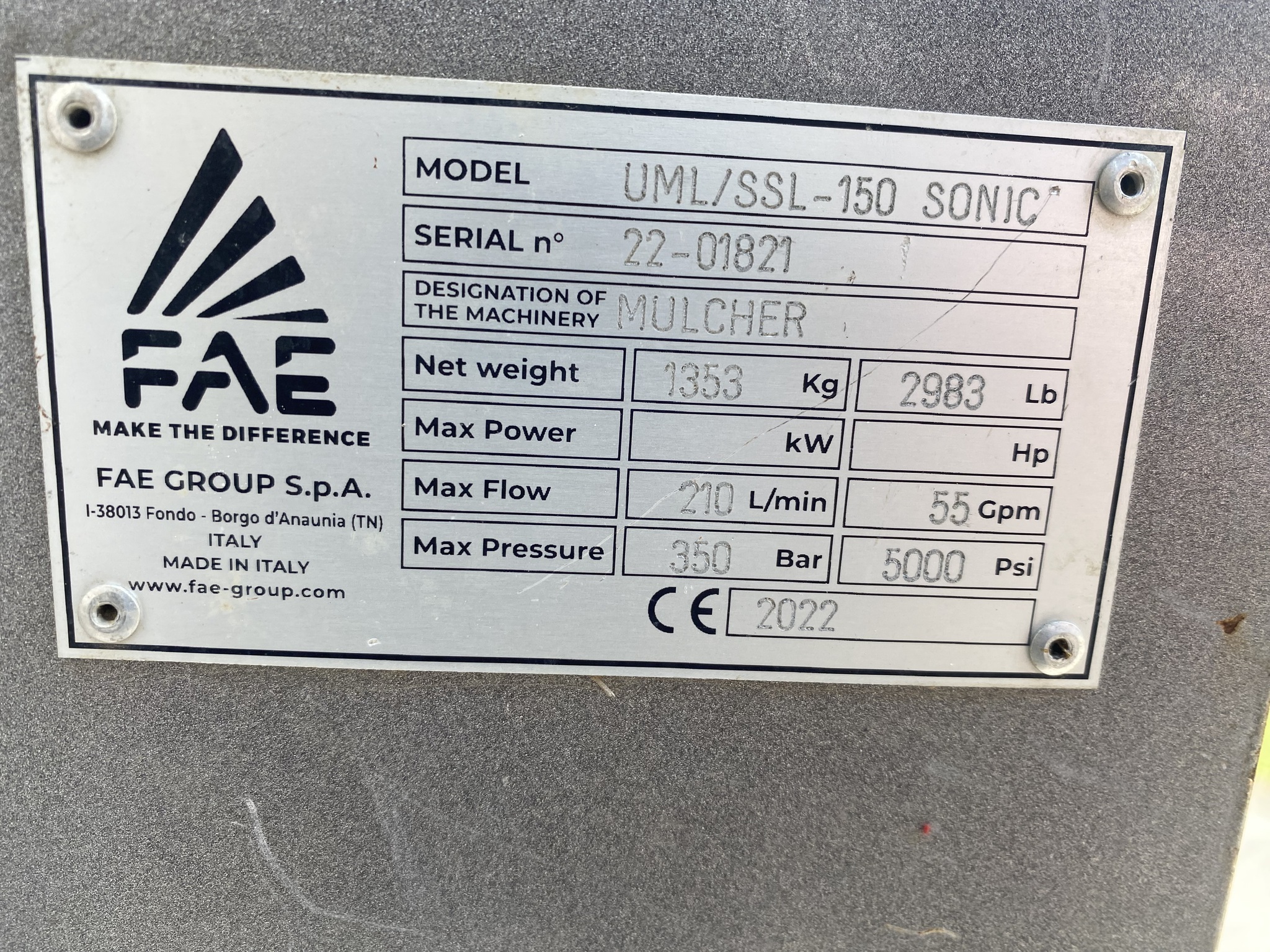 2022 FAE UML/SSL-150 SONIC Image 7