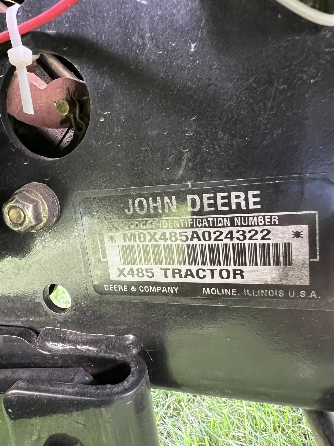 2003 John Deere X485 Image 8