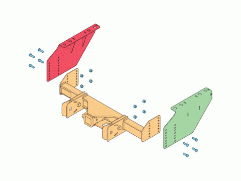 2011 Boss RPL 21672B BACK DRAG UNDERCARRIAGE Image 1