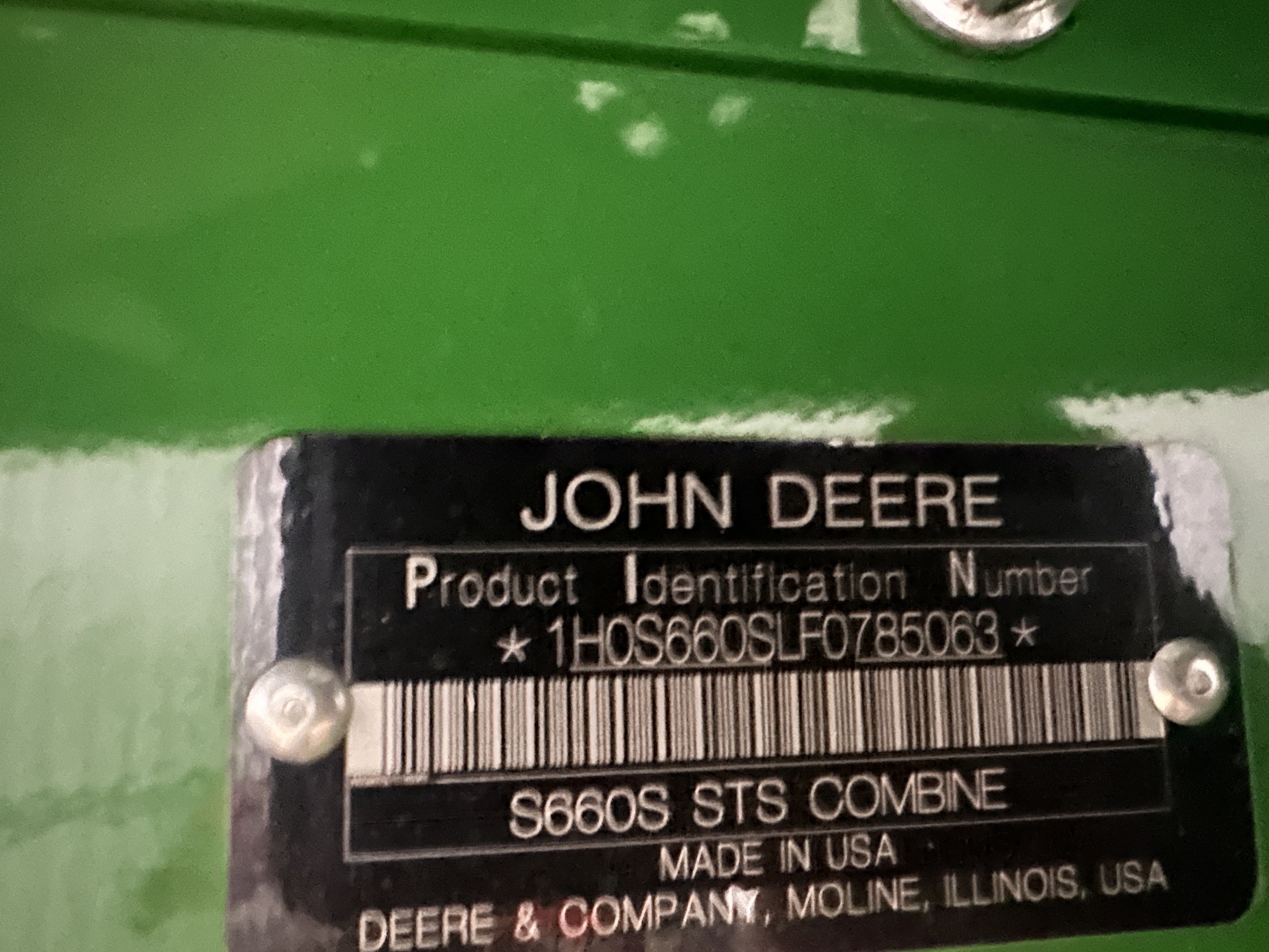 2016 John Deere S660 Image 11