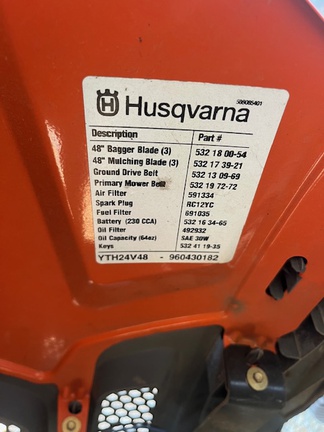 Photo of 2010 Husqvarna YTH24V48