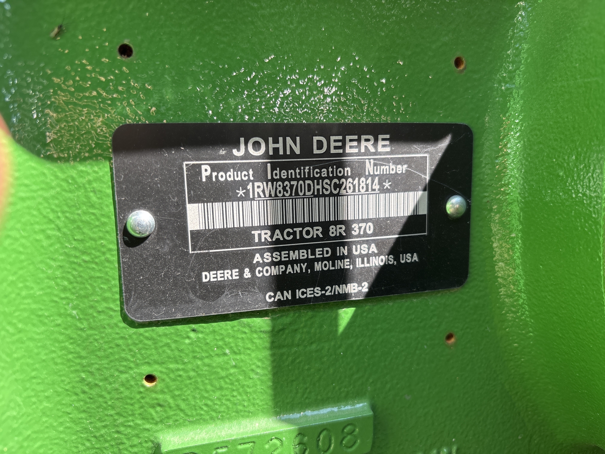 Used 2025 John Deere 8R 370 Row Crop Tractors at Koenig Equipment in Urbana, OH - PhotoXL20