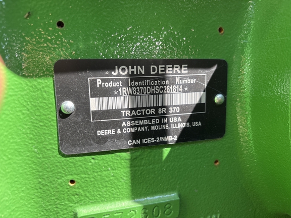 Used 2025 John Deere 8R 370 Row Crop Tractors at Koenig Equipment in Urbana, OH - Photo20