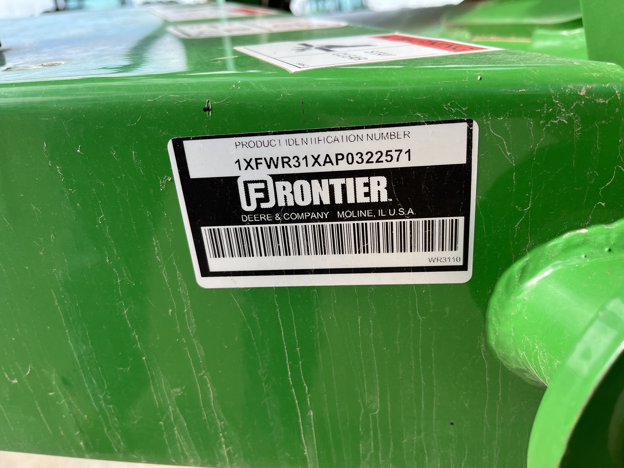  2023 Frontier WR3110 at Heritage Tractor in Rogersville, MO