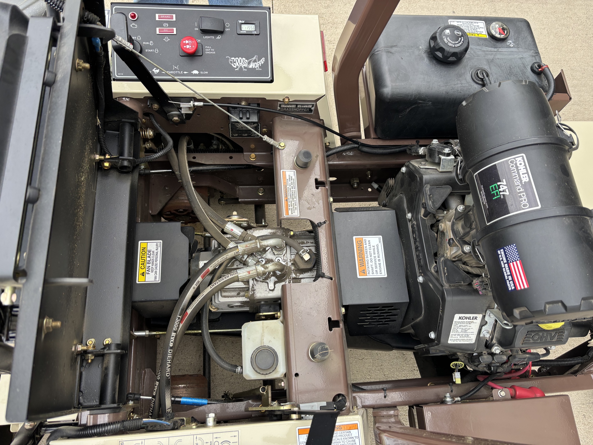 Used 2021 Grasshopper 727EFI Zero Turn Mowers at Koenig Equipment in Greenville, OH - PhotoXL8