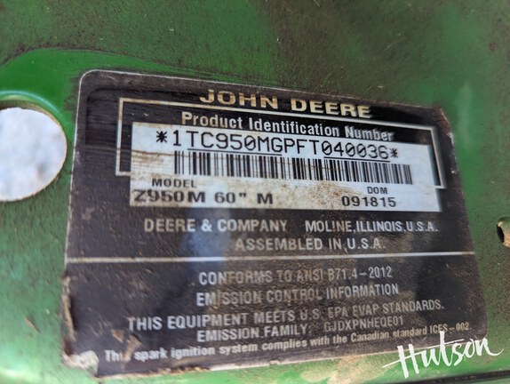 Photo of 2016 John Deere Z950M