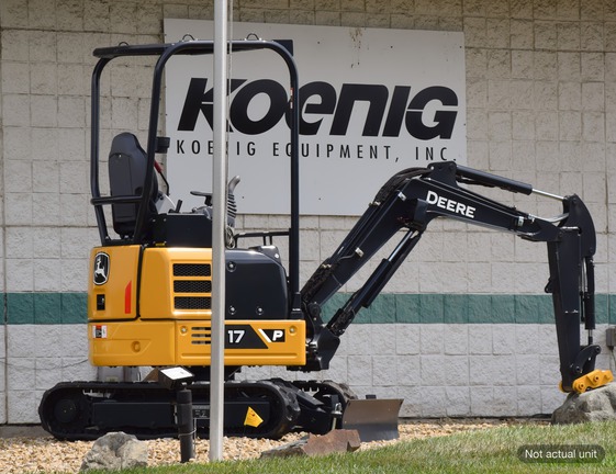 New In-Stock 2025 John Deere 17 P Compact Excavators at Koenig Equipment in Tipp City, OH - Photo0