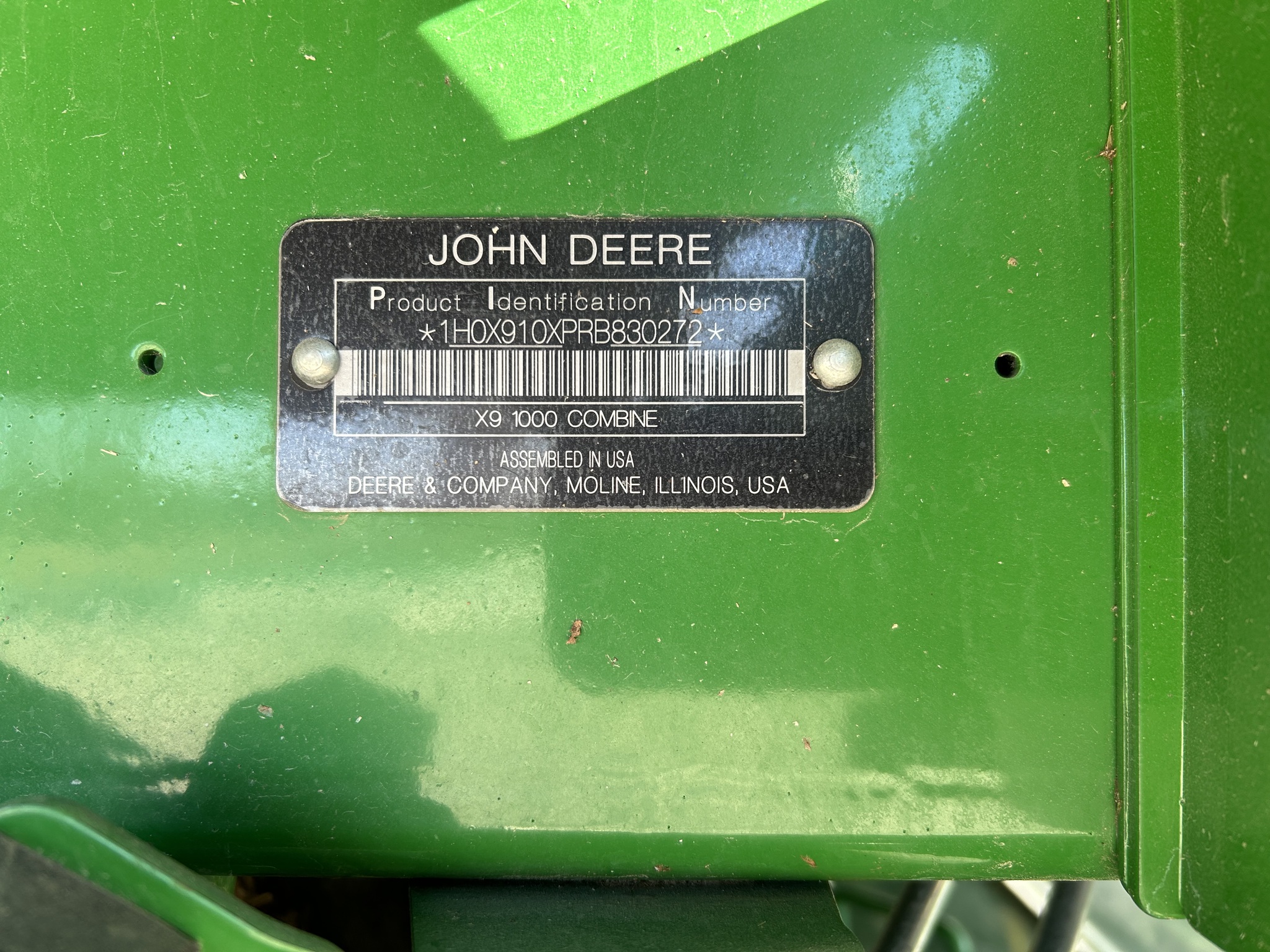  2024 John Deere X9 1000 at Heritage Tractor in Nevada, MO