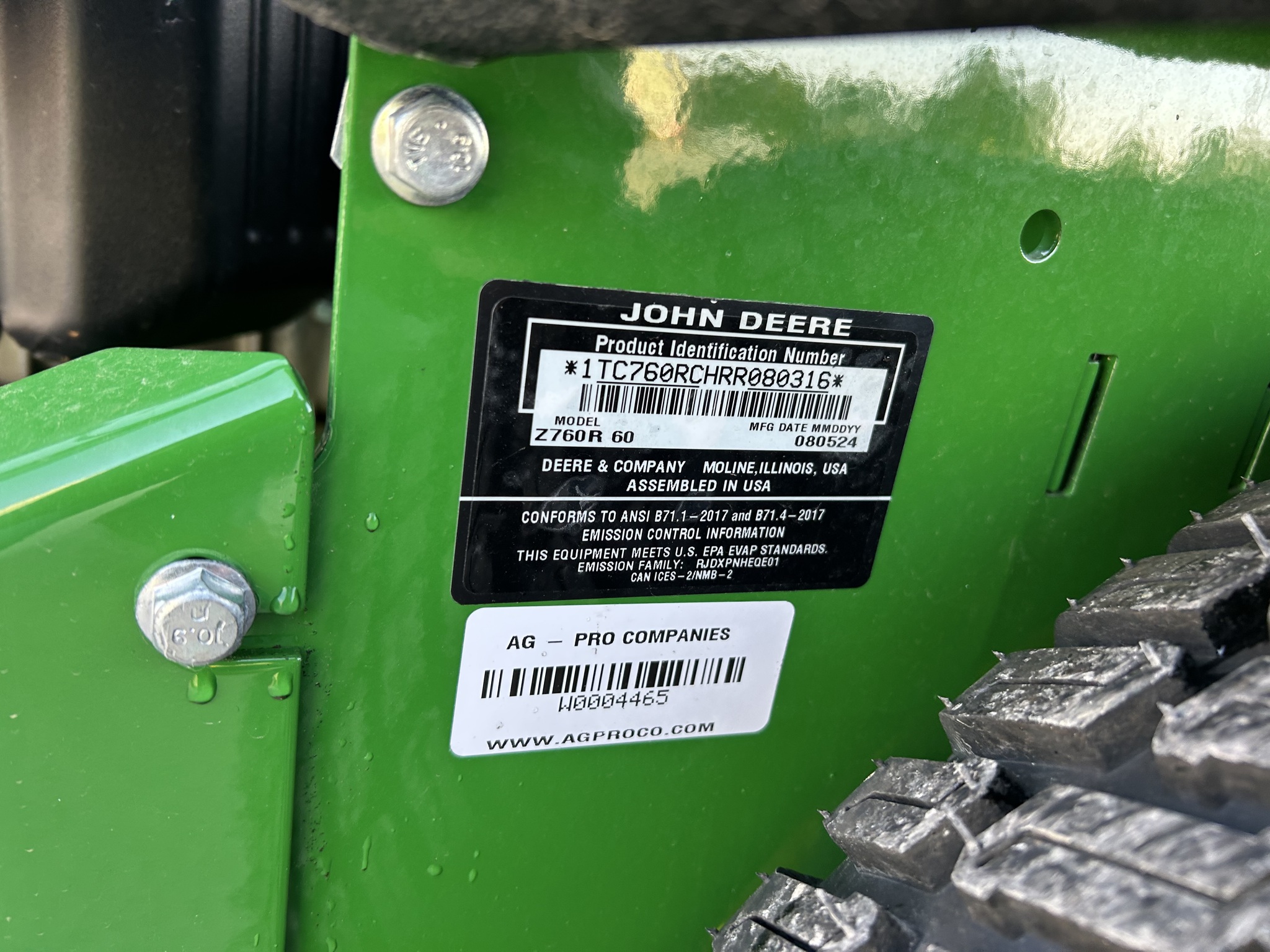 2024 John Deere Z760R Image 14