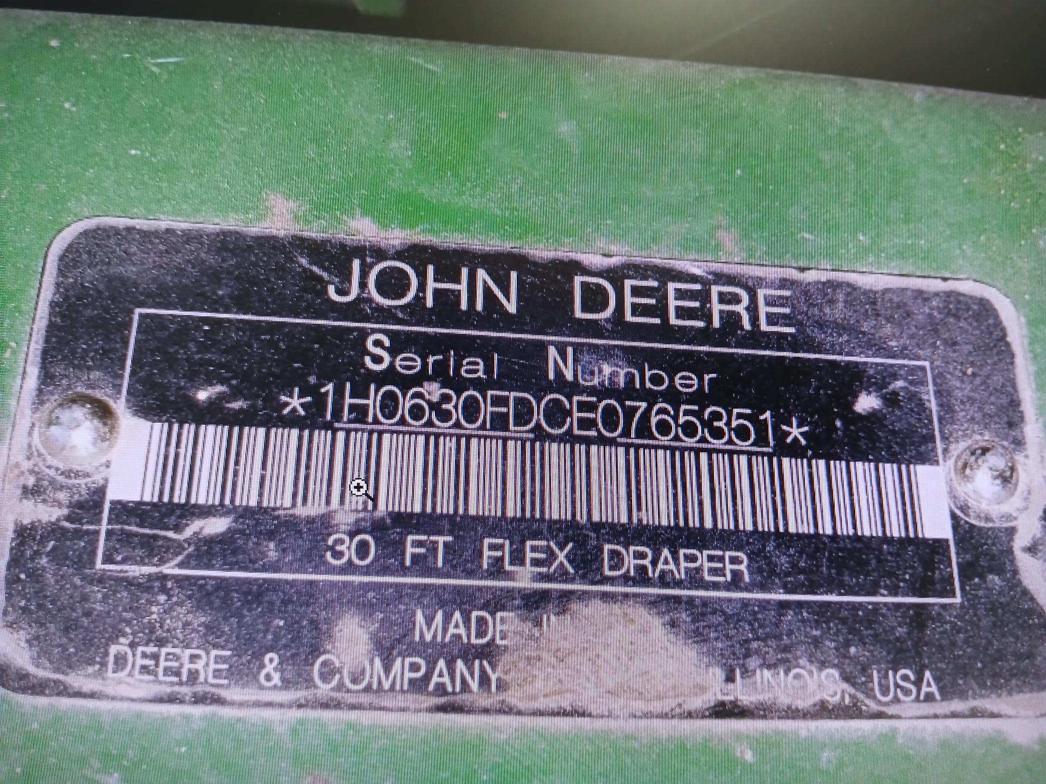 2014 John Deere 630FD Image 7