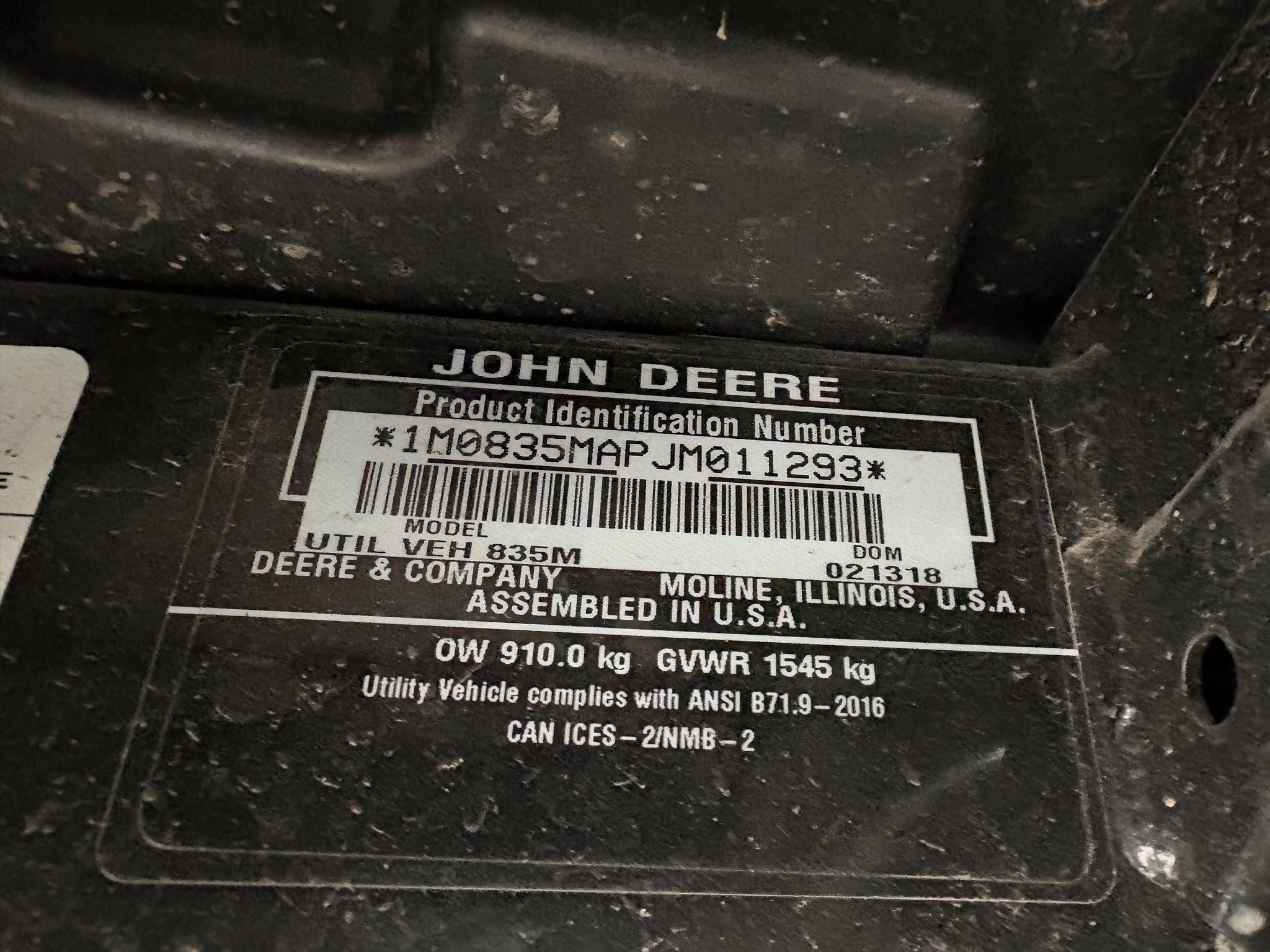 2018 John Deere XUV 835M Image 23