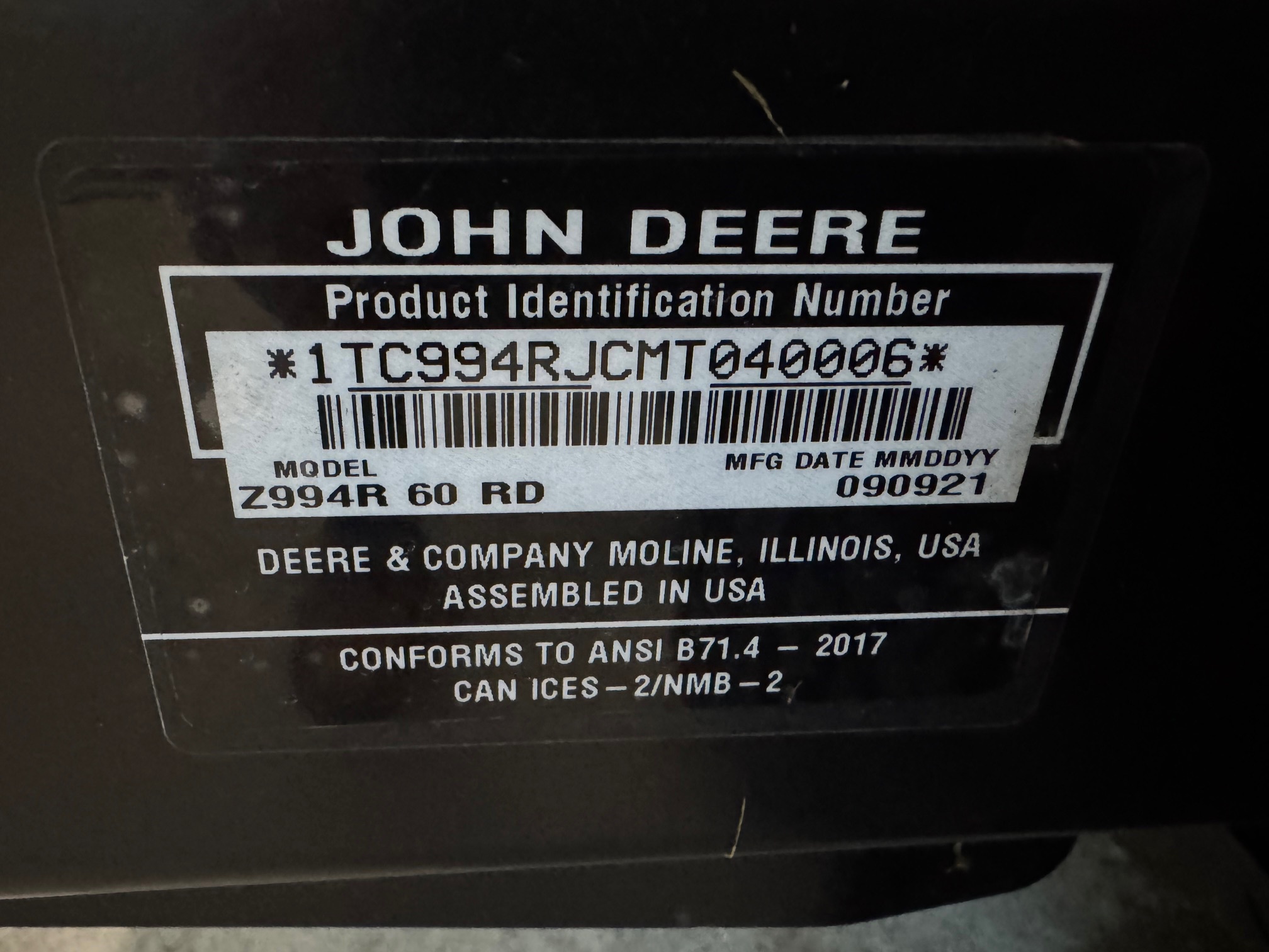 2022 John Deere Z994R Image 12