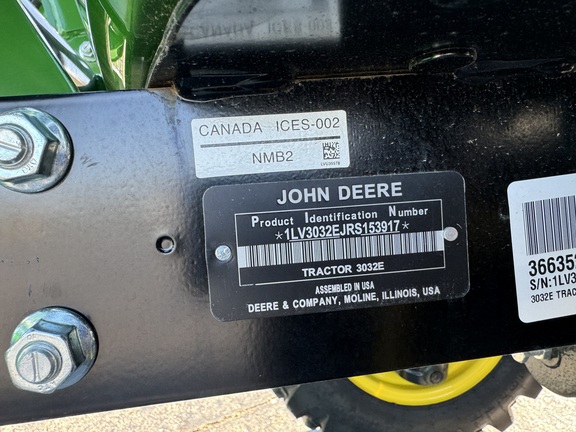 2025 John Deere 3032E
