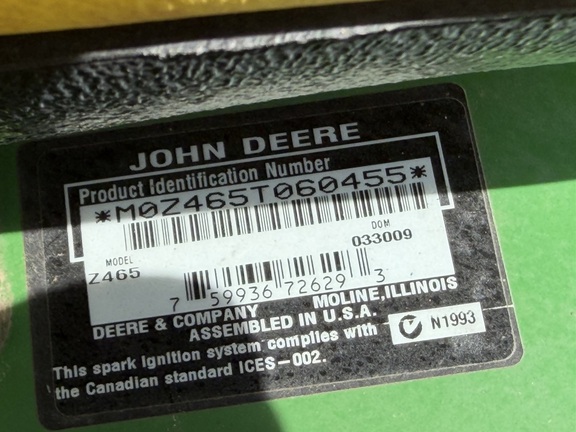  John Deere Z465 - Photo21