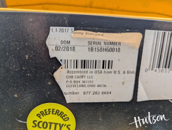 Photo of 2018 Cub Cadet ZF SX54