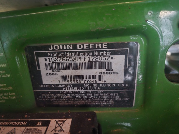 2015 John Deere Z665 - Photo7