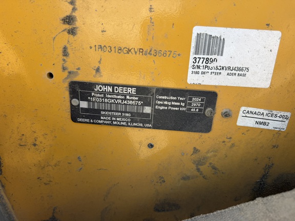 Photo of 2024 John Deere 318G