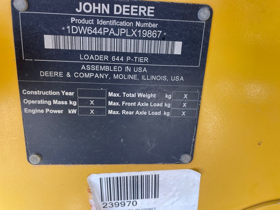 2023 John Deere 644 P