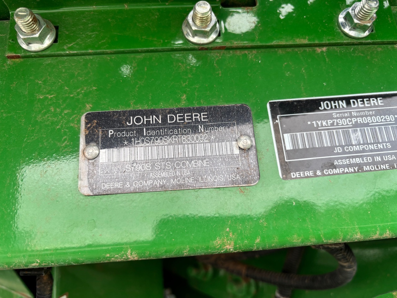  2024 John Deere S790 at Heritage Tractor in Macomb, IL