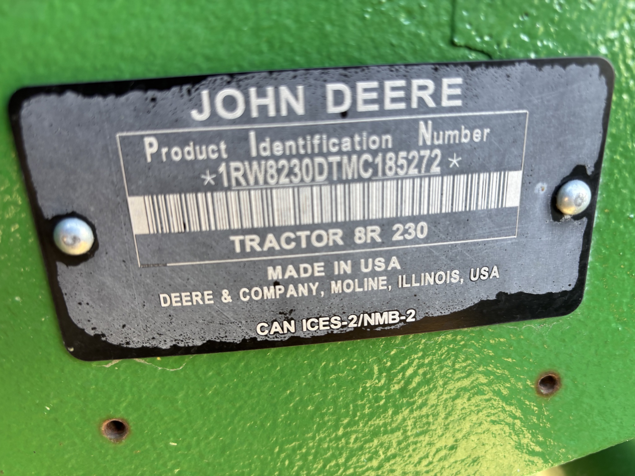  2021 John Deere 8R 230 at Heritage Tractor in Mendota, IL