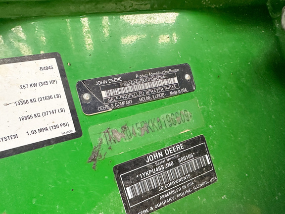 2019 John-Deere R4045